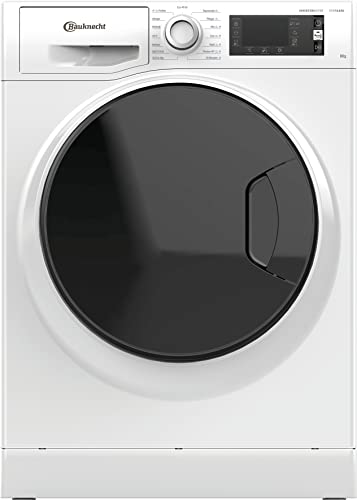 Bauknecht WM Elite 8A Waschmaschine Frontlader/ 8kg/ Active Care Color+/ kraftvolle Fleckentfernung/Dampf Programme/Steam Hygiene Option/Steam Refresh/Stop&Add Funktion/Dynamic Inverter-Motor/Weiß