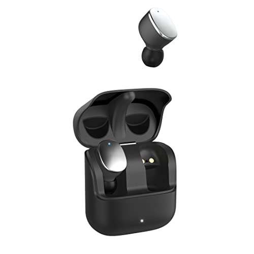 Hama Bluetooth Kopfhörer "Spirit Pure" (In Ear Kopfhörer mit Mikrofon, True Wireless Earbuds mit Ladestation, IPX5 spritzwassergeschützt, 25h Akku, kabellose Kopfhörer mit Sprachsteuerung) schwarz