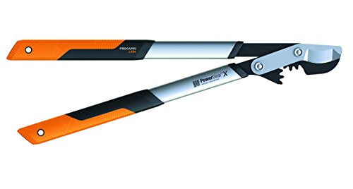 Fiskars PowerGear X Bypass-Getriebeastschere für frisches Holz, Antihaftbeschichtet, Gehärteter Präzisionsstahl, Länge: 64 cm, Schwarz/Orange, LX94-M, 1020187