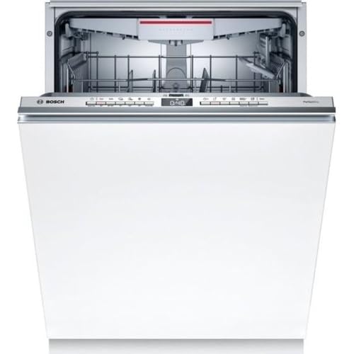 Bosch Hausgeräte SBD6TCX00E Serie 6 Smarter Geschirrspüler Vollintegriert, 60 cm breit, Besteckschublade, Silence Programm besonders leise, PerfectDry mit Zeolith trocknet sogar Kunststoff