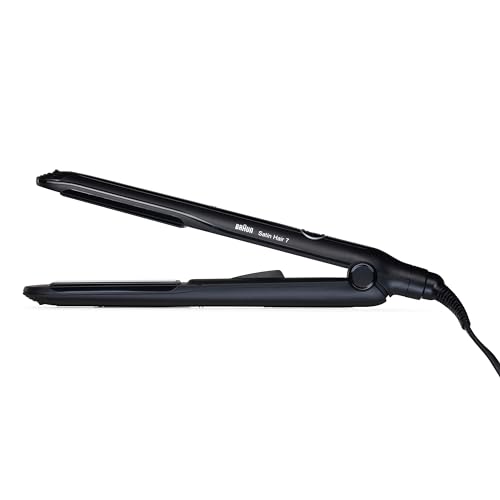Braun Satin Hair 7 Glätteisen (SensoCare), Haarglätter mit Temperaturschutz, ST780, schwarz | 1er Pack