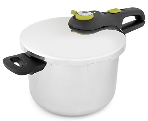 Tefal Secure 5 Schnellkochtopf P25307 | inklusive Dampfkorb mit Dreifuß | 6 L Fassungsvermögen | Hochwertiger Edelstahl | 5-Fach Sicherheitssystem | Geeignet für alle Herdarten, inklusive Induktion