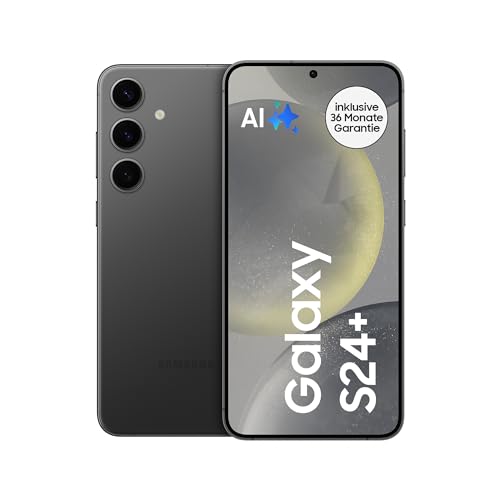 Samsung Galaxy S24+ AI Smartphone, Android-Handy ohne Vertrag, 12 GB RAM, 256 GB Speicher, 50-MP-Kamera, Lange Akkulaufzeit, Onyx Black, 3 Jahre Herstellergarantie