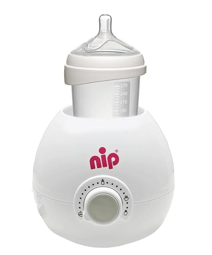 NIP Babykostwärmer: Zuverlässiger & schonender Flaschenwärmer für alle Babyflaschen & Gläschen, BPA-Frei, ab 0 Jahren, weiß