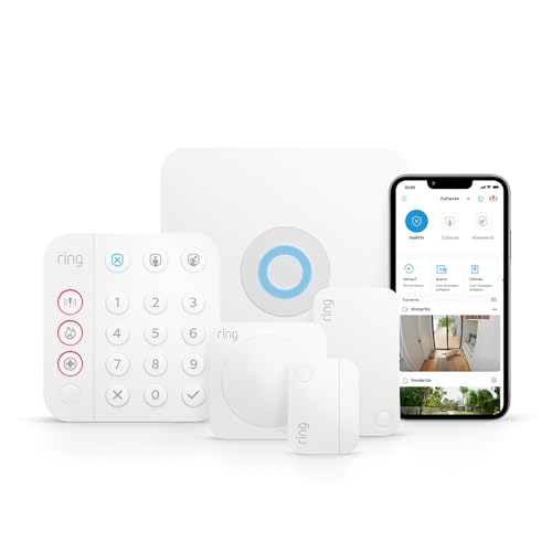 Ring Alarm-Set - S | Alarmanlage für Haus & Wohnung mit WLAN und Sensoren | Alarm-Benachrichtigungen direkt auf dein Smartphone | haustierfreundlich | Funktioniert mit Alexa