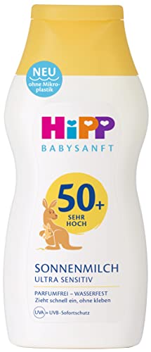 HiPP Babysanft Sonne Sonnenmilch LSF50+, 6er Pack (6 x 200ml)