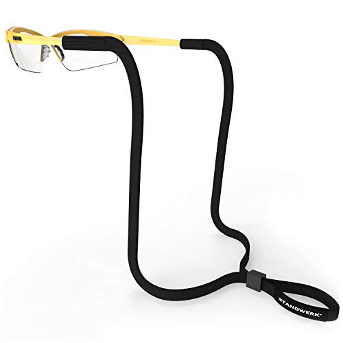 STANDWERK® Basic Brillenband mit zuverlässigem Halt - Sportbrillenband verstellbar in der Größe - Sportband Brille wasserfest - Brillenband Herren - Brillenband Damen