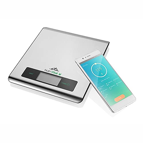 ETA Küchenwaage Digital Nutri Vital mit Smart-App - LCD Display, Slim-Design, Kapazität 5kg