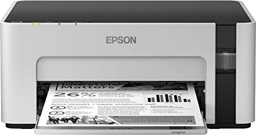 Epson EcoTank ET-M1120 nachfüllbarer Schwarzweißdrucker (Singlefunction, DIN A4, Wi-Fi, USB 2.0) großer Tintenbehälter, hohe Reichweite, niedrige Seitenkosten
