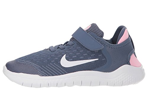 Nike Mädchen Free Rn 2018 (PSV) Laufschuhe, Mehrfarbig (Diffused Blue/White/Ashen Slate/Pink 402)