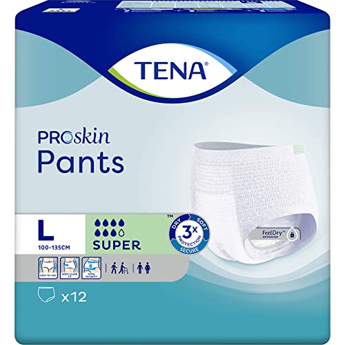 TENA Pants Super Large Einweghosen für schwere Harninkontinenz, 12 St. Einweghosen