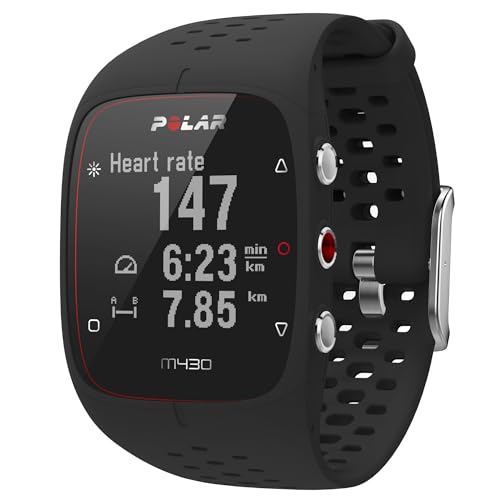 Polar M430 – Exklusiv bei Amazon – GPS-Sportuhr zum Laufen – Herzfrequenz-Tracker am Handgelenk, Aktivitäts- und Schlaf-Tracking rund um die Uhr, Vibrationsalarme, Größe M, Bluetooth