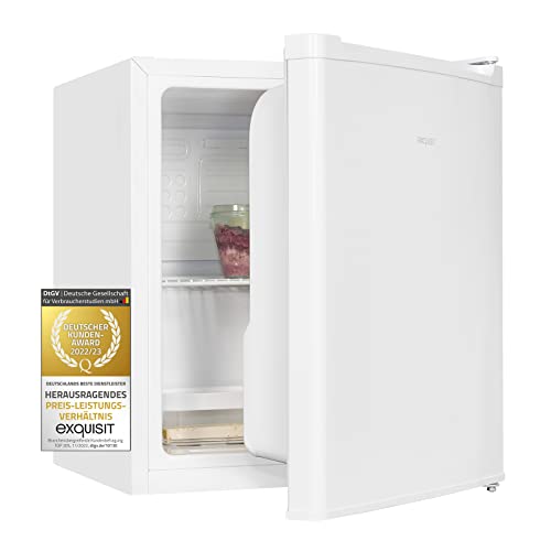 Exquisit Mini-Kühlschrank KB05-V-040E weiß | 40 L Volumen | Mini Kühlschrank für Getränke | Kühlschrank klein ohne Gefrierfach