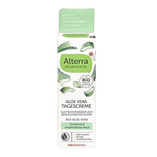 Alterra Tagescreme Bio-Aloe Vera & Gletscherwasser, 50 ml