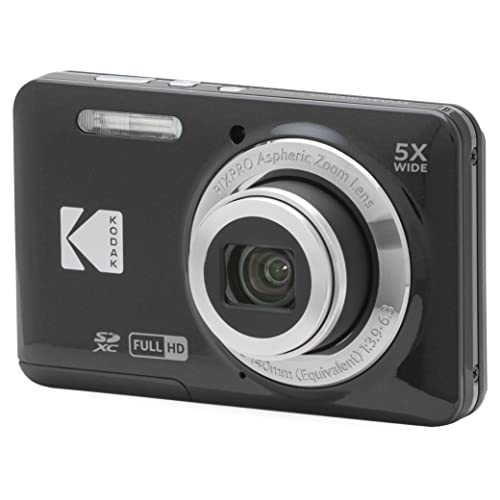 KODAK Pixpro FZ55-16 Megapixel Digitalkamera, 5X optischer Zoom, 2.7 LCD-Monitor, optischer Bildstabilisator, 720p Full HD-Video, Lithium-Ionen-Akku
