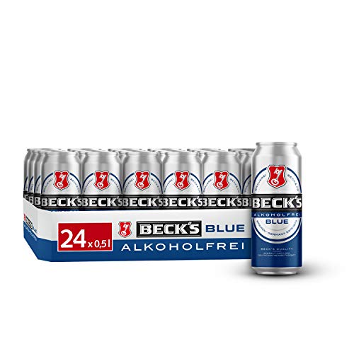 BECK'S Blue Alkoholfrei Pils Dosenbier, EINWEG (24 x 0.5 l Dose), Alkoholfreies Pils Bier