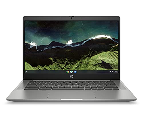 HP Premium Chromebook 14 Zoll Full HD IPS Display, Intel Core i3-1115G4, 8GB DDR4 RAM, 256GB SSD, Intel UHD Grafik, ChromeOS, QWERTZ Tastatur, Silber