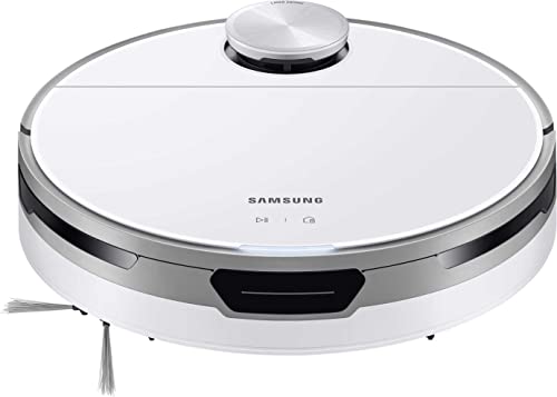 Samsung Jet Bot VR30T80313W/WA Saugroboter, 5 W Saugleistung, 0,4 ℓ, LIDAR Sensor, Smart Control, Digital Inverter Motor, Misty White, Beutellos