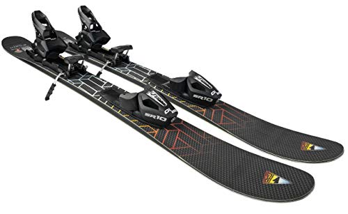 GPO Snowblade Hot Stamp, Kurz-Ski inkl. Tyrolia-SR-10-Sicherheitsbindung, 99 cm Länge, Big-Foot-Ski Herren und Damen