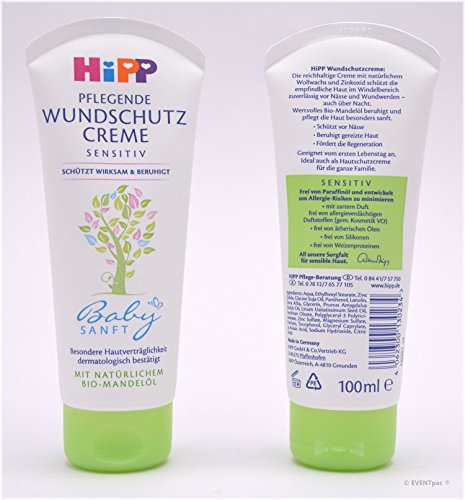 Hipp Babysanft pflegende Wundschutz-Creme, 2er Pack (2 x 100ml)