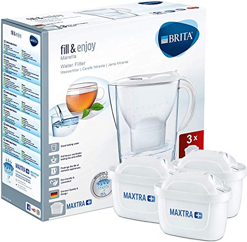 BRITA Wasserfilter Marella Cool weiß inklusive 3 Kartuschen