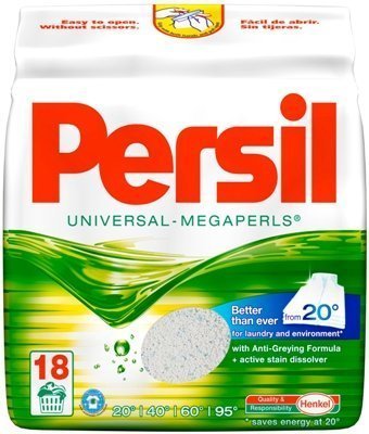 Persil Universal Megaperls "Unser Bestes" Mehrmenge, Waschmittel, 18 WL (16+2 WL) by Yulo Inc.