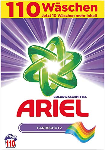 Ariel Colorwaschmittel Pulver Farbschutz, 110 Waschladungen, 7150 g
